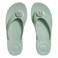 FitFlop TM Iqushion Glossy Button teenslippers met sleehak mintgroen