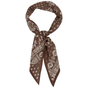 sjaaltje met paisley print bruin