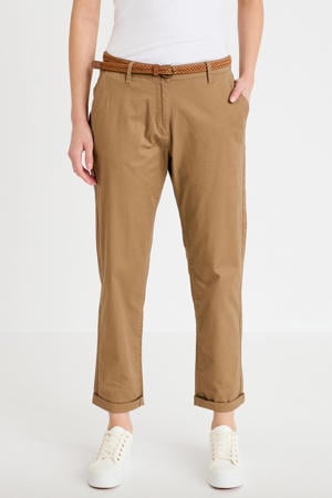 regular waist cropped broek