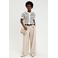 Cache Cache wide leg regular waist broek zand