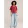 WE Fashion blousetop rood broderie