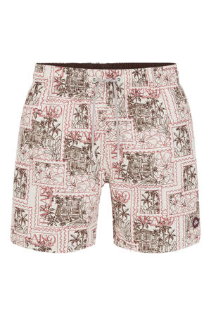 zwemshort ecru/roze