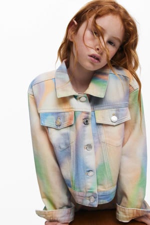 denim spijkerjas oranje