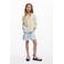 Desigual geruit blouse lichtgeel
