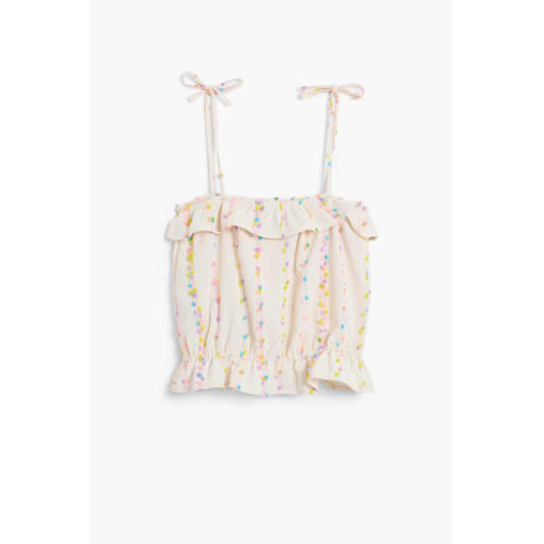 Desigual spaghettitop ecru afbeelding