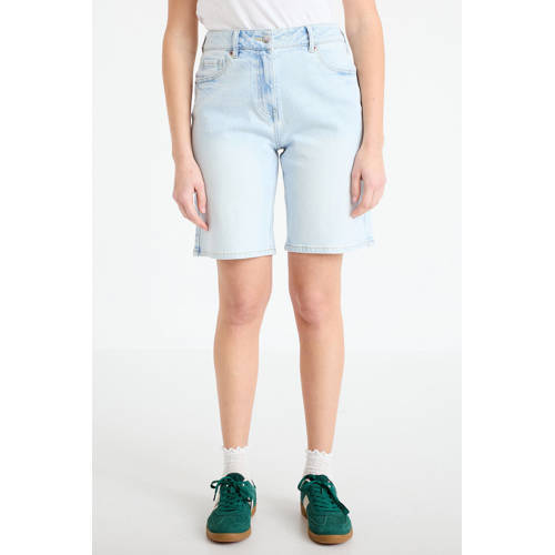 Cache Cache straight regular waist short light blue denim afbeelding