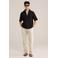 WE Fashion relaxed casual overhemd gebreid zwart