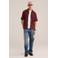 WE Fashion relaxed casual overhemd gebreid donkerblauw