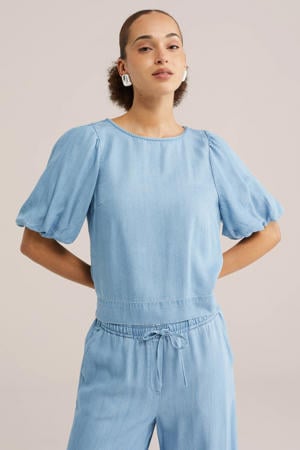 top light blue denim
