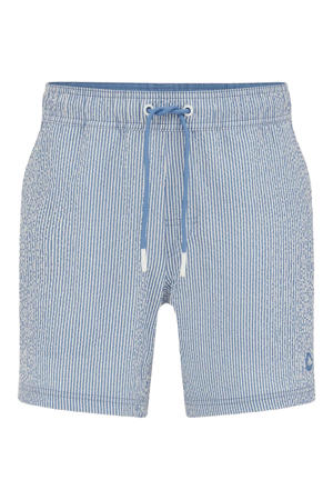 seersucker zwemshort lichtblauw