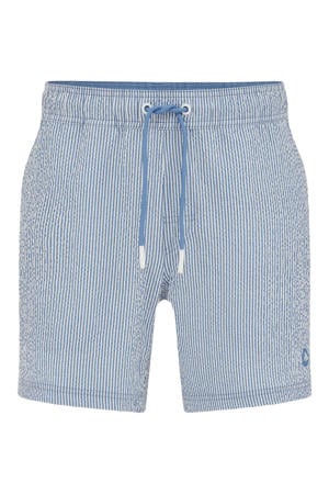 seersucker zwemshort lichtblauw