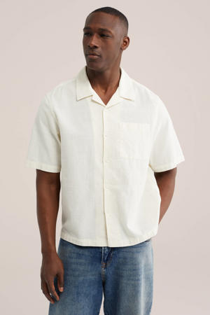 relaxed casual overhemd ecru