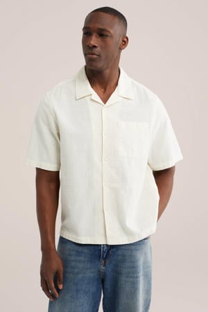 relaxed casual overhemd ecru