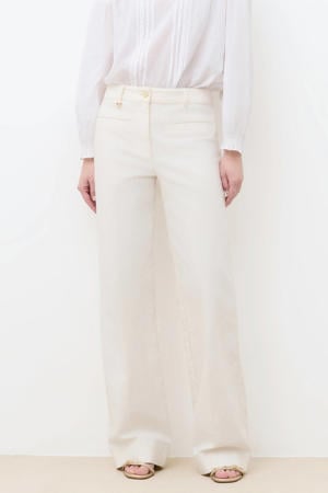 wide leg jeans - ecru