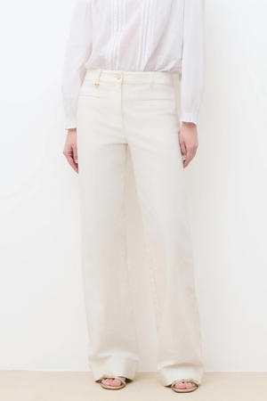wide leg jeans - ecru