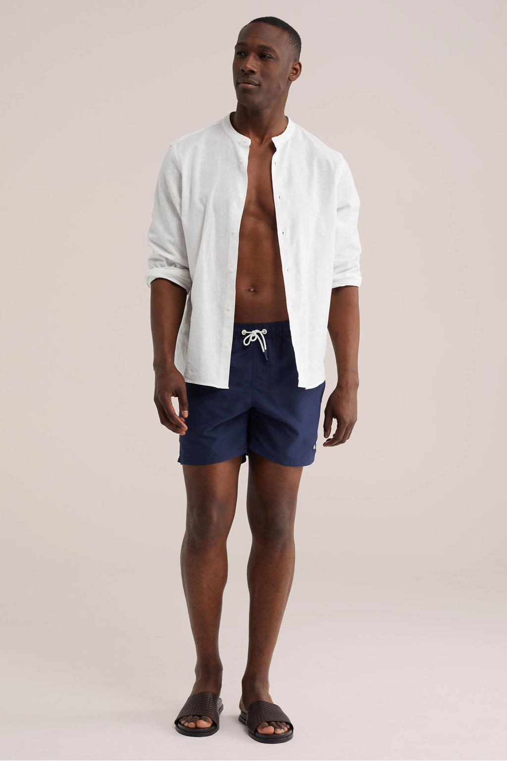 WE Fashion zwemshort donkerblauw