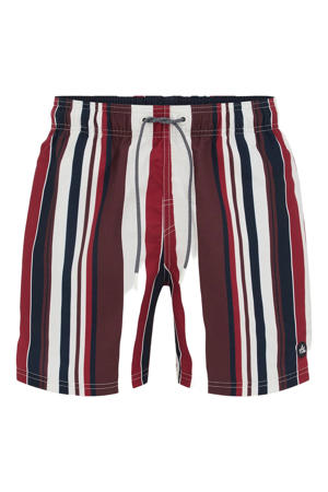 zwemshort rood/wit/zwart