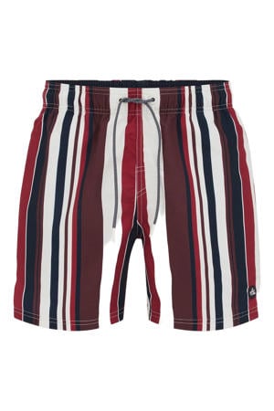 zwemshort rood/wit/zwart