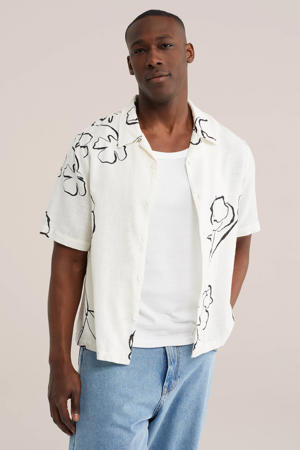 relaxed casual overhemd ecru