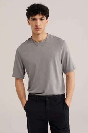 regular fit T-shirt - grijs/taupe