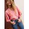 LOLALIZA gestreepte blouse roze
