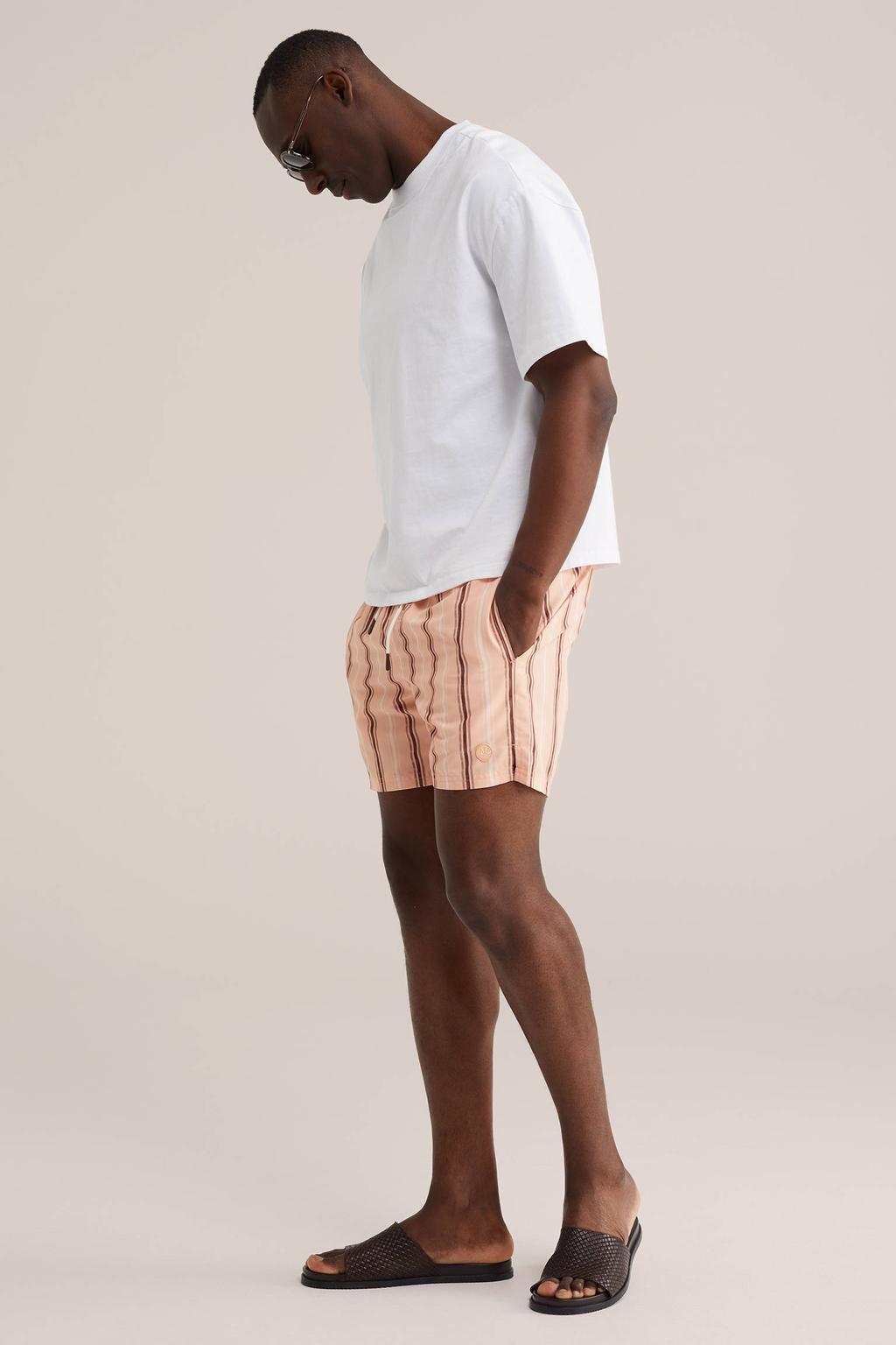 WE Fashion zwemshort zalmroze/donkerrood