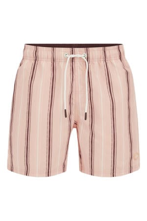 zwemshort zalmroze/donkerrood