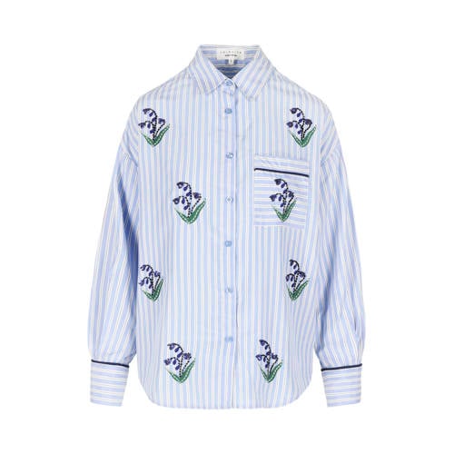 LOLALIZA gestreepte blouse blauw afbeelding