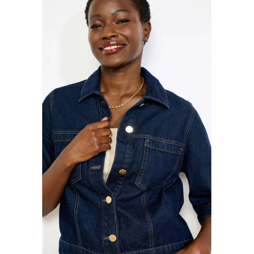 LOLALIZA blouse medium blue denim afbeelding