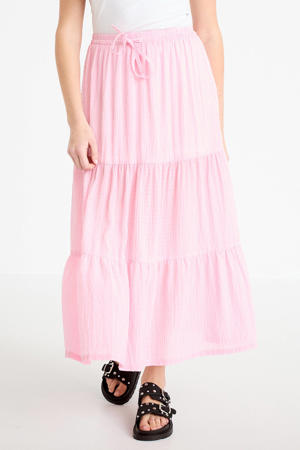 midi rok met krijtstreep
