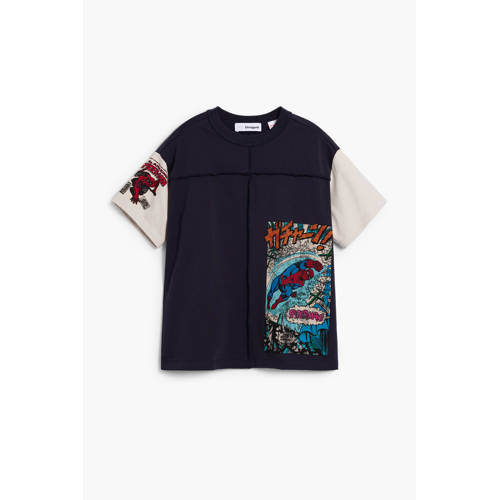 Desigual Spider-Man T-shirt donkerblauw afbeelding