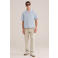 WE Fashion relaxed gestreept casual overhemd blauw
