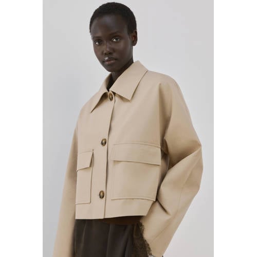 Mango trenchcoat beige afbeelding