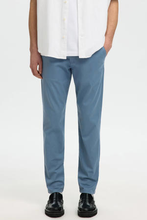 NEW MILES FLEX slim casual broek blauw