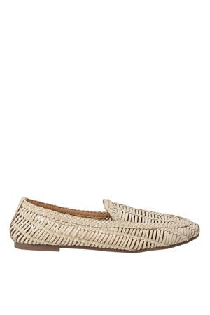 Henrietsw leren loafers ecru