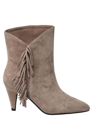 suède enkellaarzen beige
