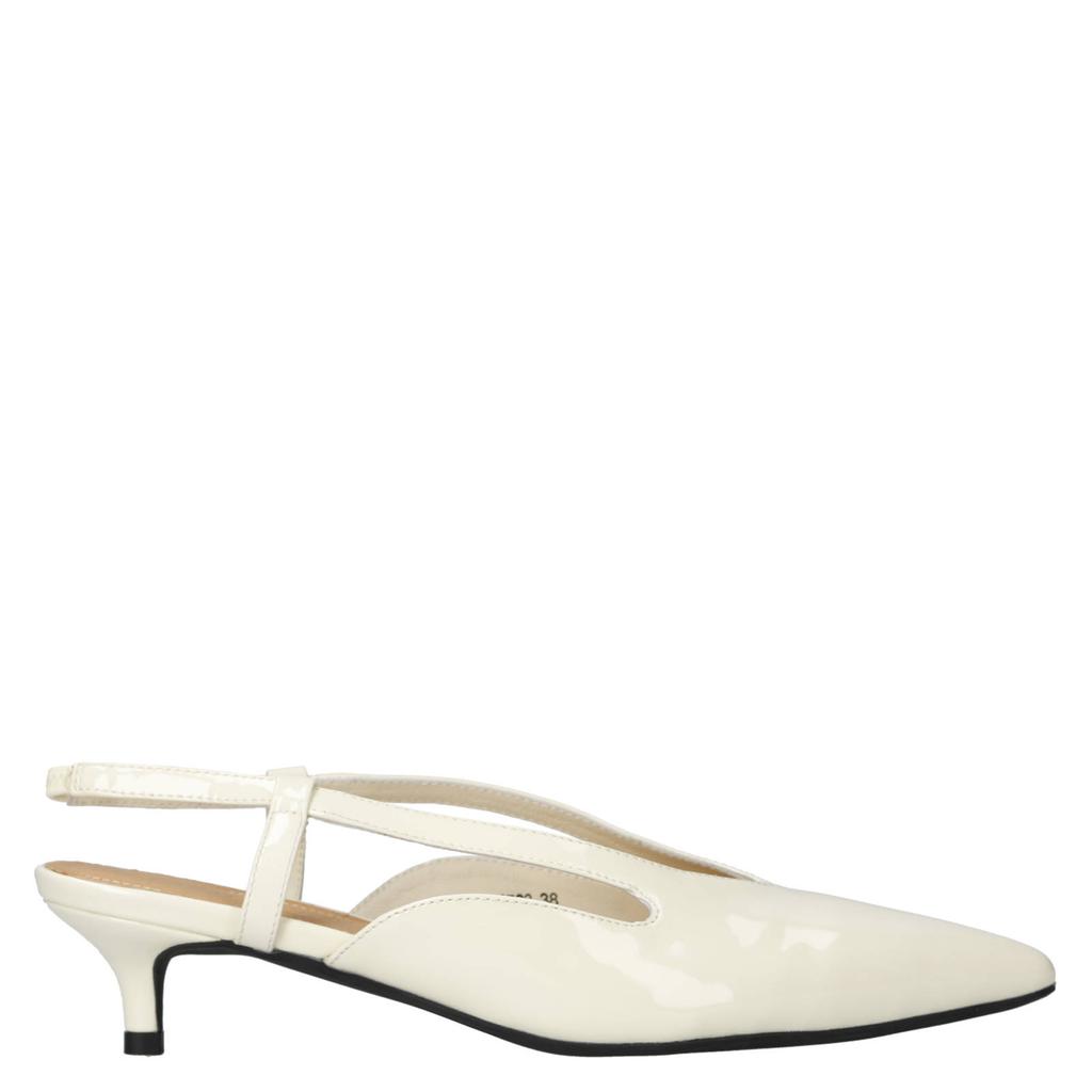 Lichtgele dames Sofie Schnoor Rillsw lak slingback pumps
