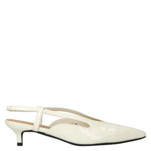 Rillsw lak slingback pumps lichtgeel