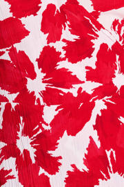 thumbnail: POM Amsterdam gebloemde midi jurk rood