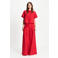 POM Amsterdam wide leg high waist broek rood