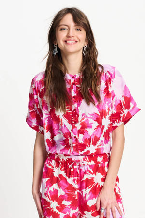gebloemde blouse multi