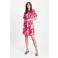 POM Amsterdam gebloemde blousejurk roze