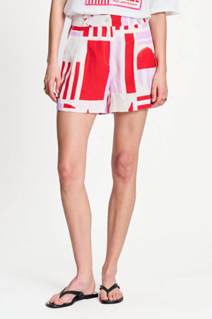 high waist casual short multi