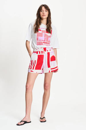 high waist casual short multi