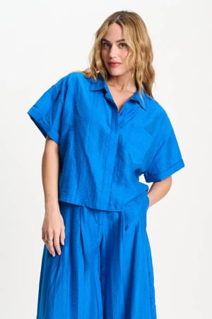 blouse blauw