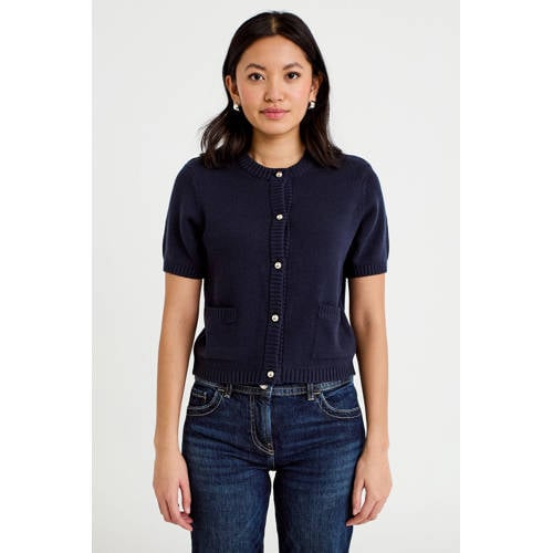 Cache Cache gebreid vest marineblauw afbeelding
