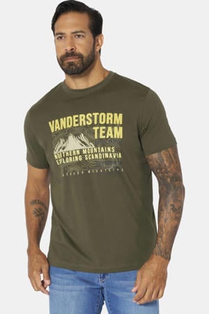 +FIT Collectie regular T-shirt BALVAR olijfgroen