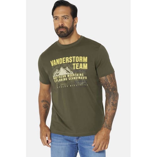 Jan Vanderstorm regular T-shirt Plus Size BALVAR olijfgroen afbeelding