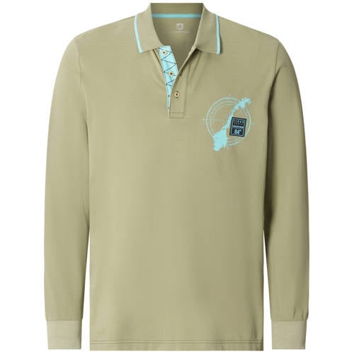 Jan Vanderstorm +FIT Collectie regular polo Plus Size FREDMAR olijfgroen afbeelding