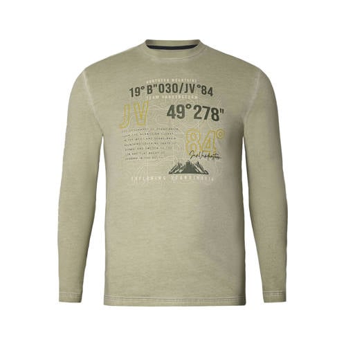 Jan Vanderstorm +FIT Collectie regular T-shirt Plus Size JASIR lichtkaki afbeelding